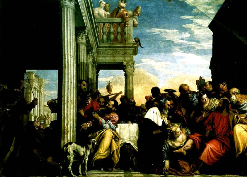 Paolo  Veronese feast in the house of simon oil painting image